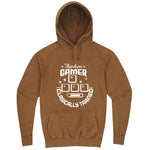  "Hardcore Gamer, Classically Trained" hoodie, 3XL, Vintage Camel