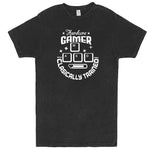 "Hardcore Gamer, Classically Trained" men's t-shirt Vintage Black