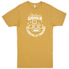  "Hardcore Gamer, Classically Trained" men's t-shirt Vintage Mustard