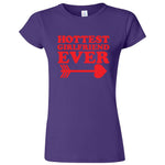  "Hottest Girlfriend Ever, Red" women's t-shirt Purple