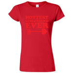  "Hottest Girlfriend Ever, Red" women's t-shirt Red