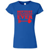  "Hottest Girlfriend Ever, Red" women's t-shirt Royal Blue