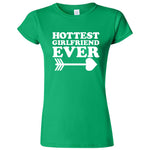  "Hottest Girlfriend Ever, White" women's t-shirt Irish Green