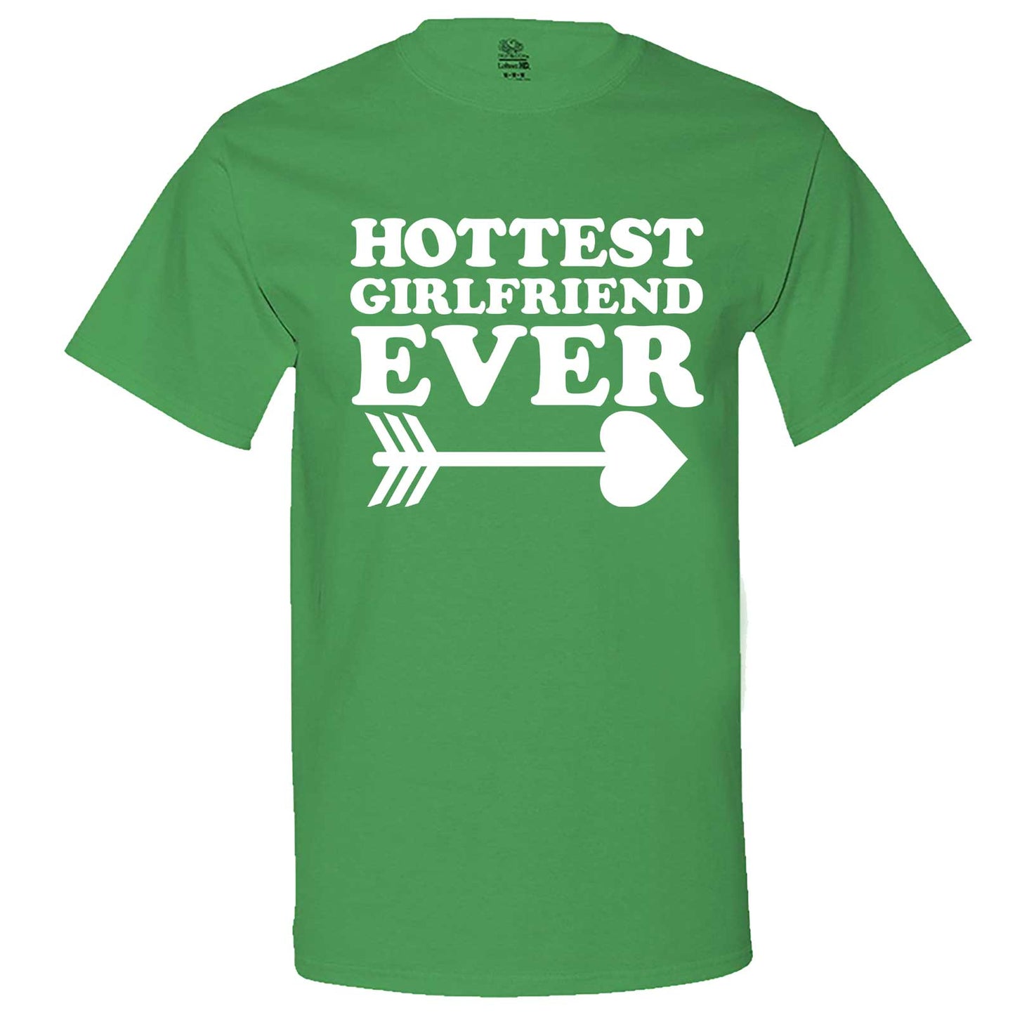  "Hottest Girlfriend Ever, White" men's t-shirt Irish-Green