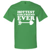  "Hottest Girlfriend Ever, White" men's t-shirt Irish-Green
