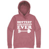  "Hottest Girlfriend Ever, White" hoodie, 3XL, Mauve