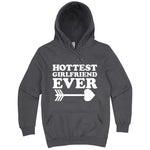  "Hottest Girlfriend Ever, White" hoodie, 3XL, Storm