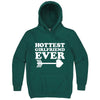  "Hottest Girlfriend Ever, White" hoodie, 3XL, Teal