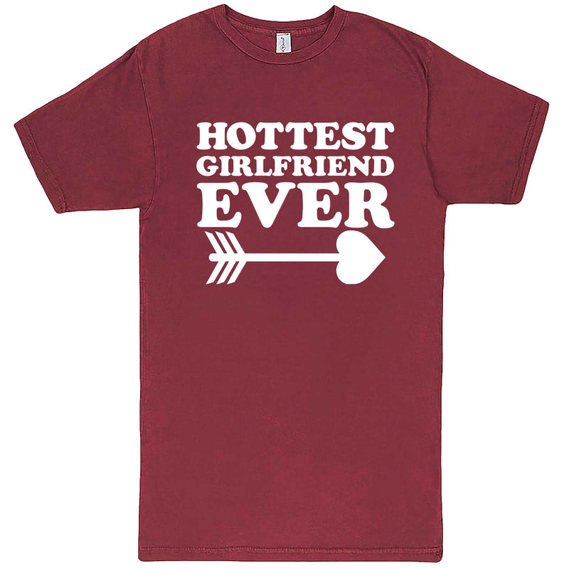  "Hottest Girlfriend Ever, White" men's t-shirt Vintage Brick