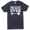  "Hottest Girlfriend Ever, White" men's t-shirt Vintage Denim