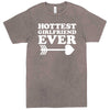  "Hottest Girlfriend Ever, White" men's t-shirt Vintage Zinc