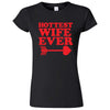  "Hottest Wife Ever, Red" women's t-shirt Black
