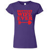  "Hottest Wife Ever, Red" women's t-shirt Purple