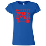  "Hottest Wife Ever, Red" women's t-shirt Royal Blue