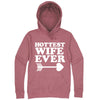  "Hottest Wife Ever, White" hoodie, 3XL, Mauve