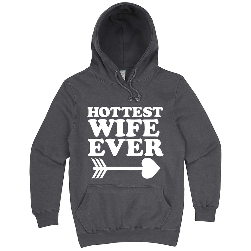  "Hottest Wife Ever, White" hoodie, 3XL, Storm