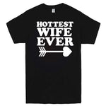  "Hottest Wife Ever, White" men's t-shirt Black