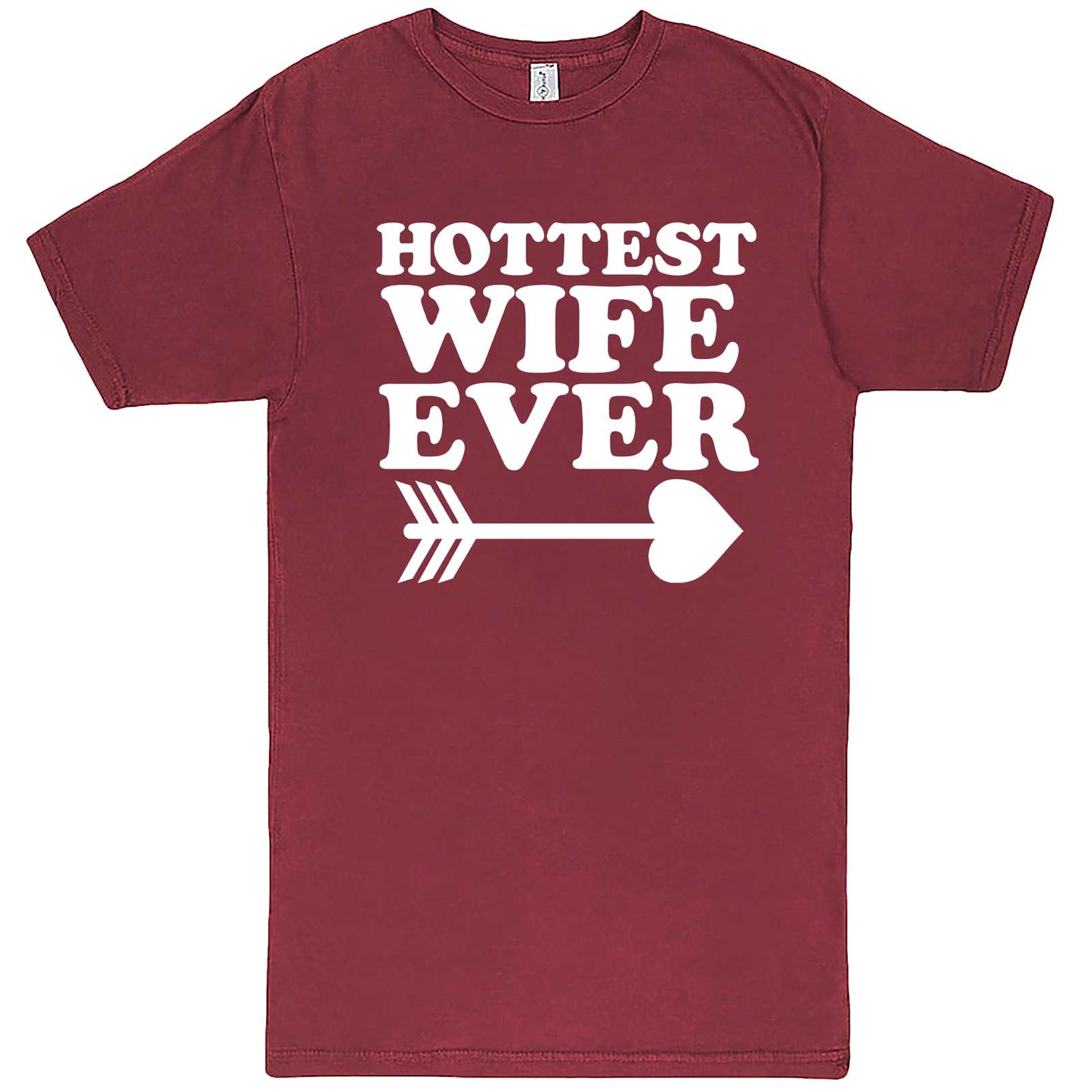  "Hottest Wife Ever, White" men's t-shirt Vintage Brick