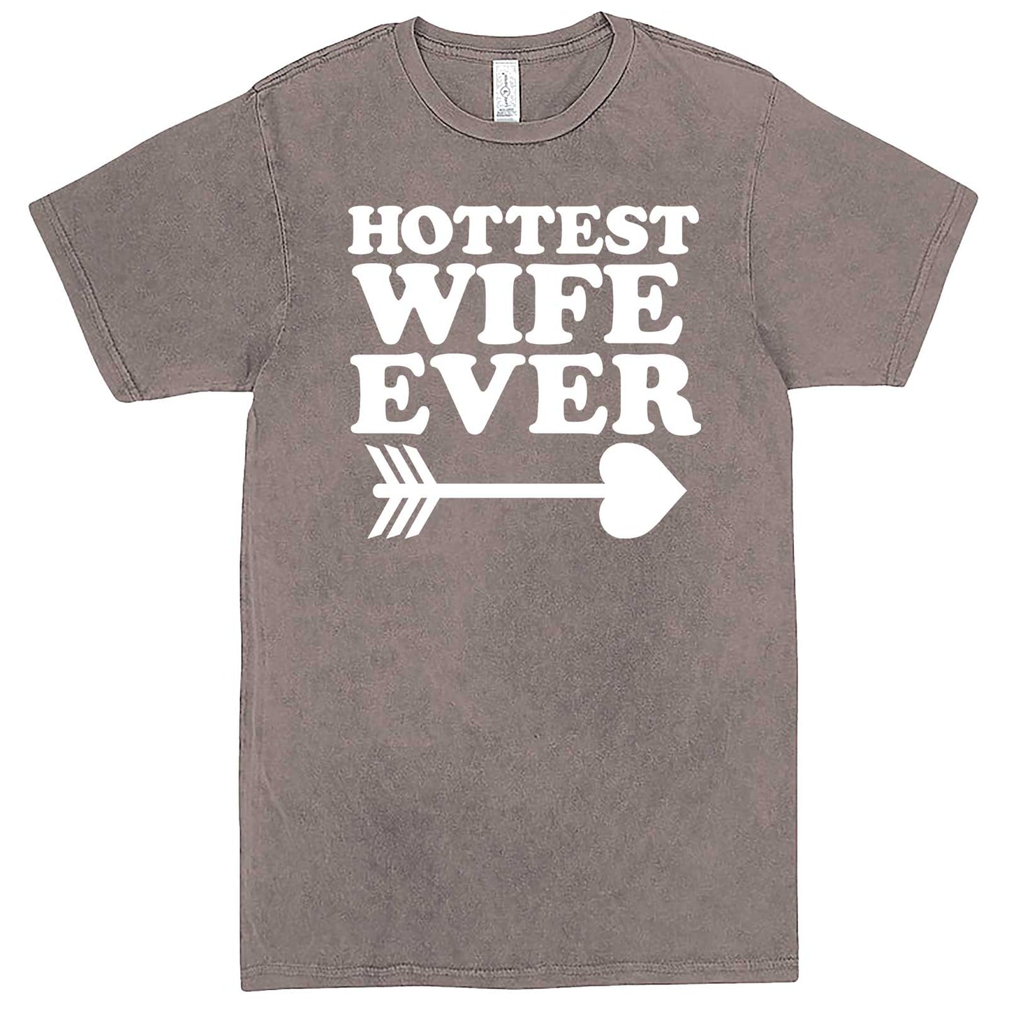  "Hottest Wife Ever, White" men's t-shirt Vintage Zinc