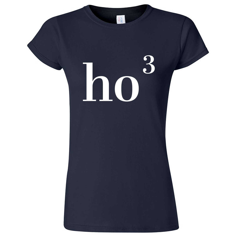  "Ho(3) Ho Ho" women's t-shirt Navy Blue