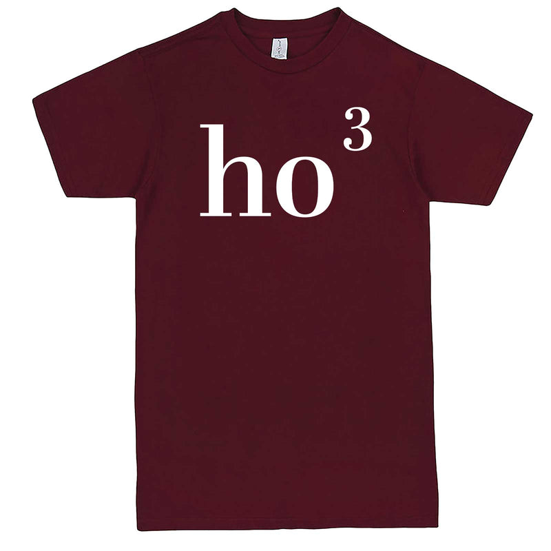  "Ho(3) Ho Ho" men's t-shirt Burgundy