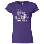  "Ho Ho Hold My Beer" women's t-shirt Purple