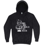  "Ho Ho Hold My Beer" hoodie, 3XL, Vintage Black