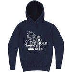  "Ho Ho Hold My Beer" hoodie, 3XL, Vintage Denim