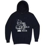  "Ho Ho Hold My Beer" hoodie, 3XL, Navy