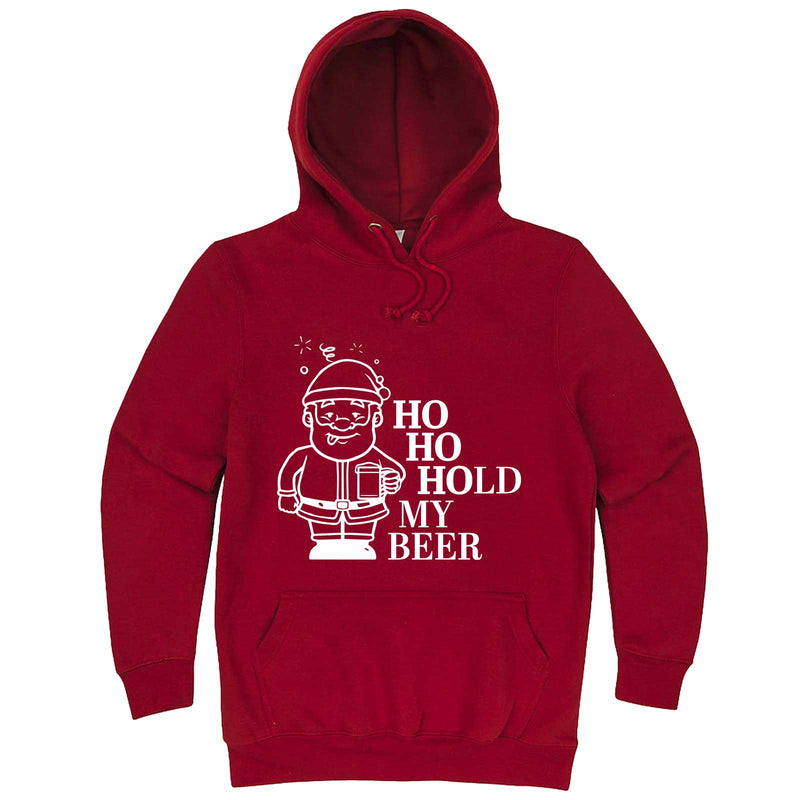  "Ho Ho Hold My Beer" hoodie, 3XL, Paprika