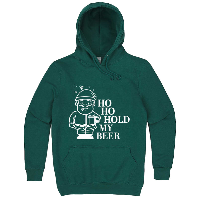  "Ho Ho Hold My Beer" hoodie, 3XL, Teal
