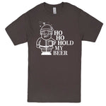  "Ho Ho Hold My Beer" men's t-shirt Charcoal