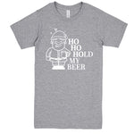 "Ho Ho Hold My Beer" men's t-shirt Heather-Grey
