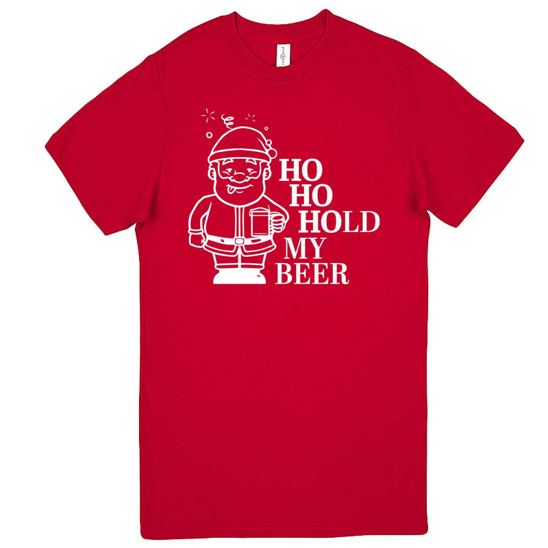  "Ho Ho Hold My Beer" men's t-shirt Red