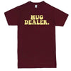  "Hug Dealer" men's t-shirt Burgundy