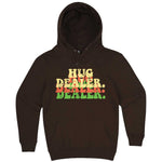  "Multiple Hug Dealer" hoodie, 3XL, Chestnut