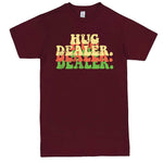  "Multiple Hug Dealer" men's t-shirt Burgundy