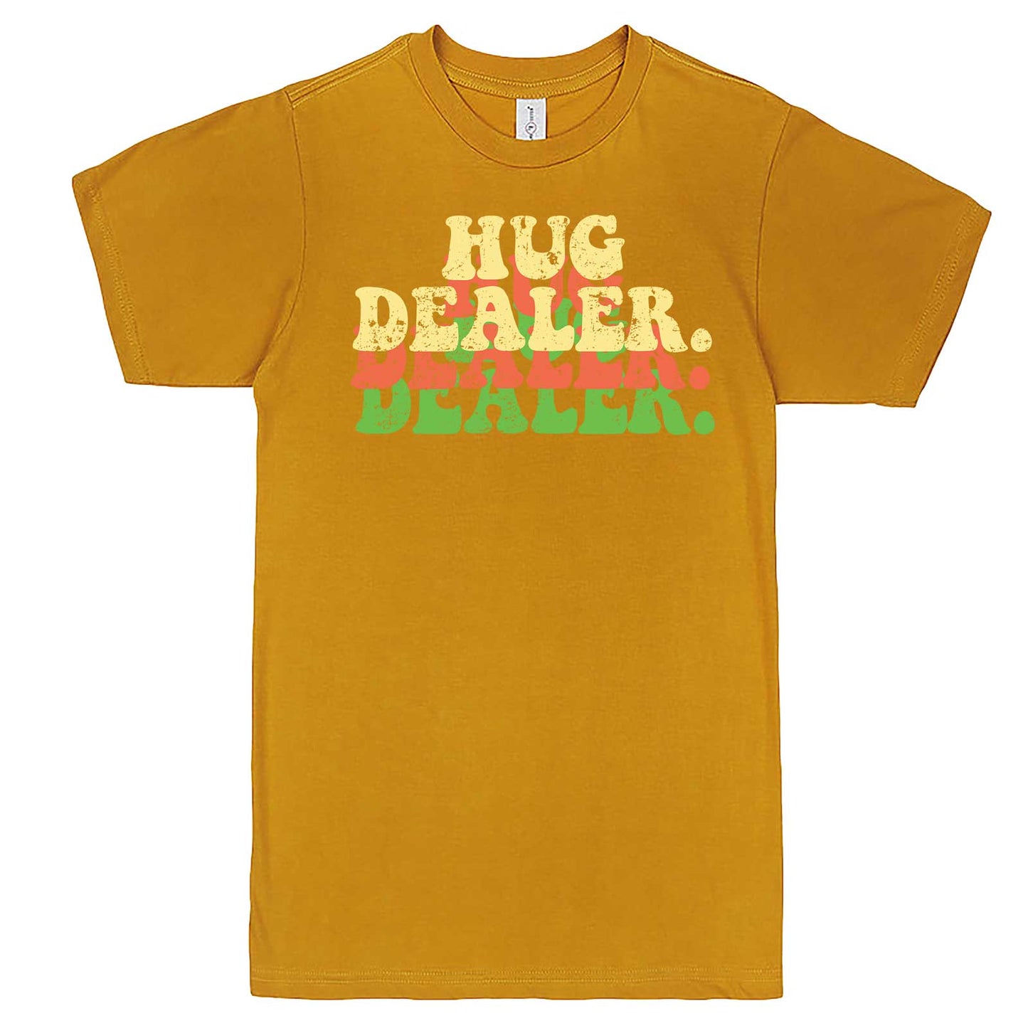  "Multiple Hug Dealer" men's t-shirt Mustard