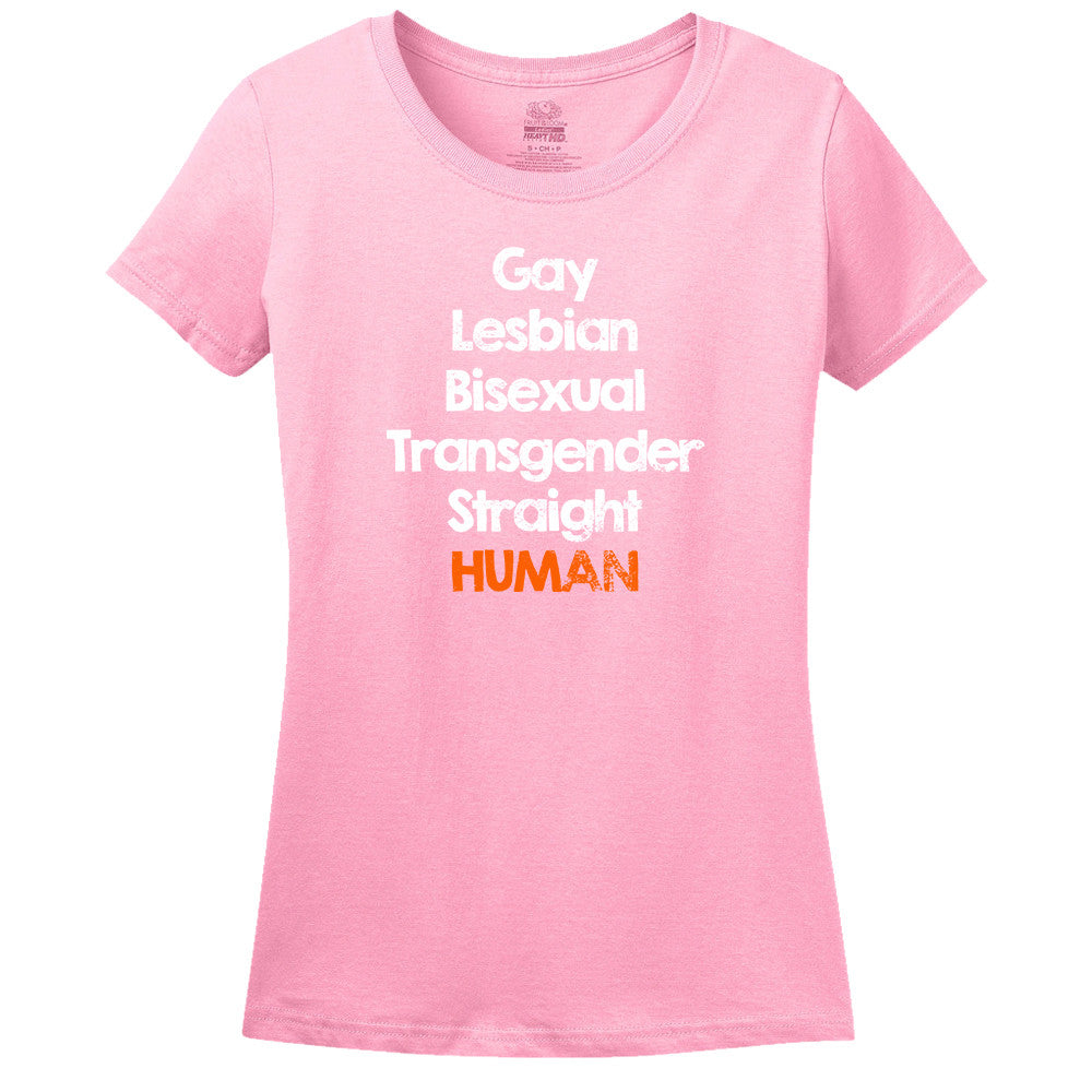 Gay Lesbian Bisexual Transgender Straight Human T-Shirt