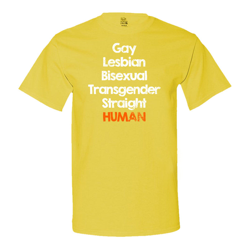 Gay Lesbian Bisexual Transgender Straight Human T-Shirt