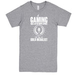 "If Gaming Were an Olympic Sport, I'd Be a Gold Medalist" men's t-shirt Heather-Grey