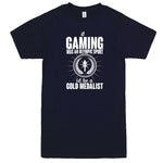  "If Gaming Were an Olympic Sport, I'd Be a Gold Medalist" men's t-shirt Navy-Blue