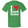  "I Love Board Games" men's t-shirt Irish-Green