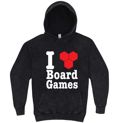  "I Love Board Games" hoodie, 3XL, Vintage Black