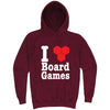  "I Love Board Games" hoodie, 3XL, Vintage Brick