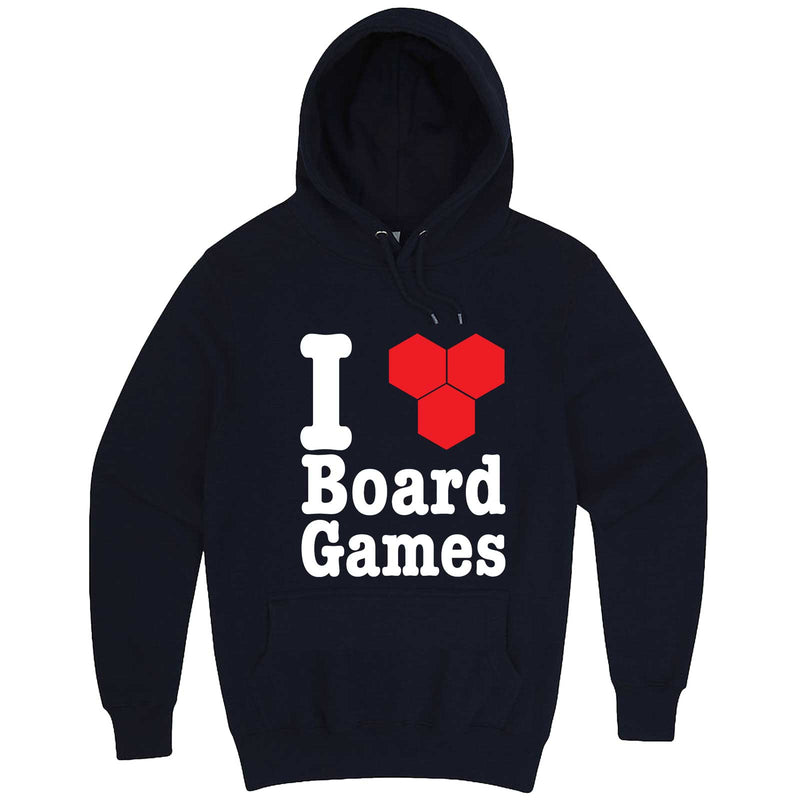  "I Love Board Games" hoodie, 3XL, Navy