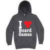  "I Love Board Games" hoodie, 3XL, Storm