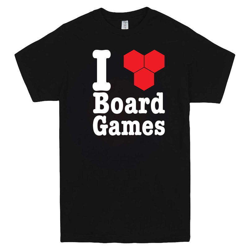  "I Love Board Games" men's t-shirt Black