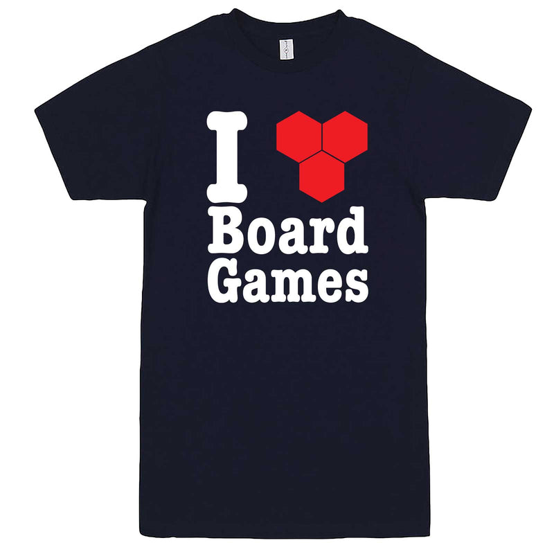  "I Love Board Games" men's t-shirt Navy-Blue