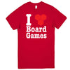  "I Love Board Games" men's t-shirt Red